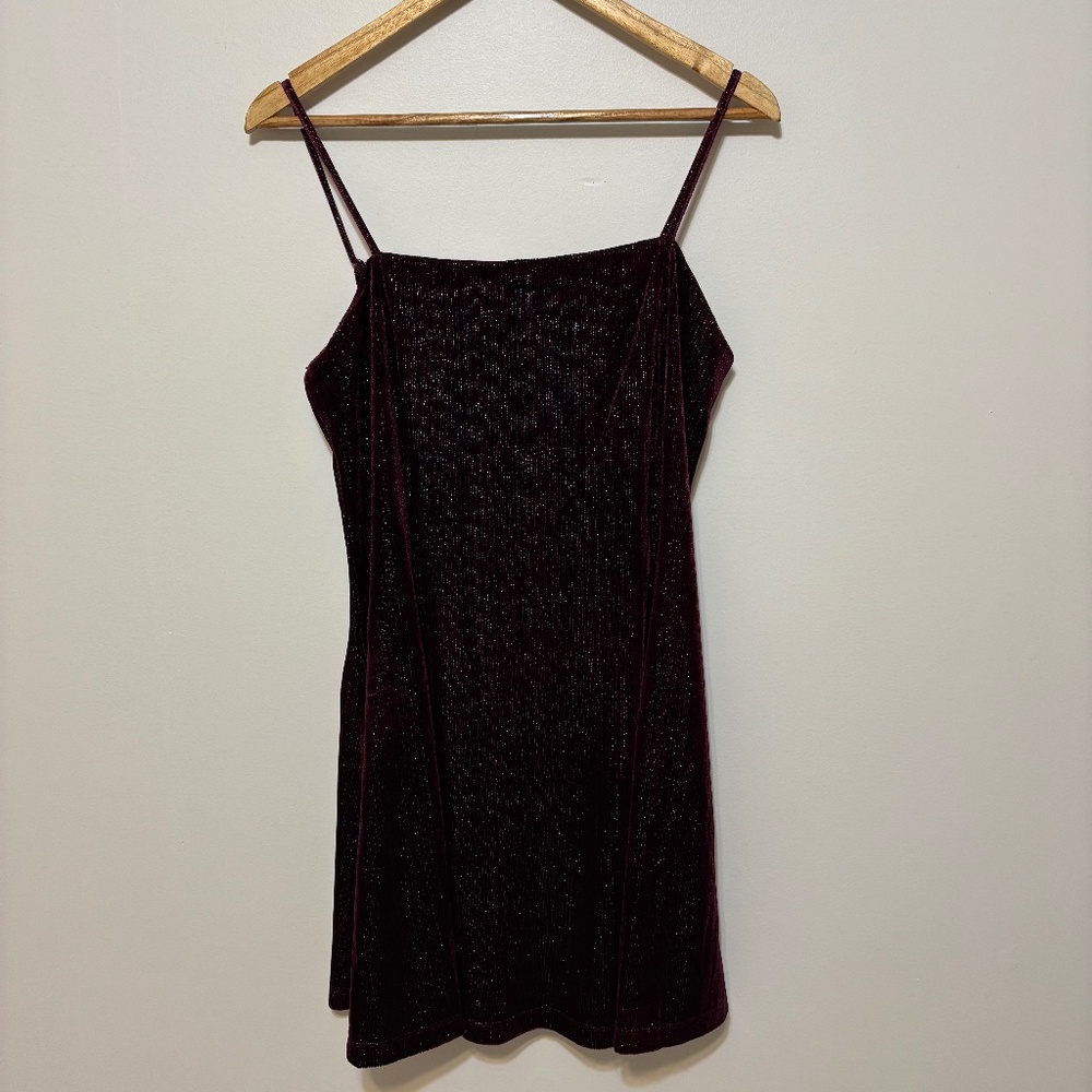 Lola and Grace Mini Dress Red Sparkle